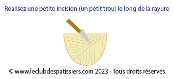 chausson aux pommes - incision - leclubdespatissiers