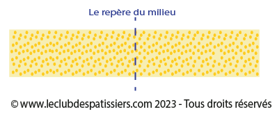 le palmier - le repère du milieu de la pâte - leclubdespatissiers